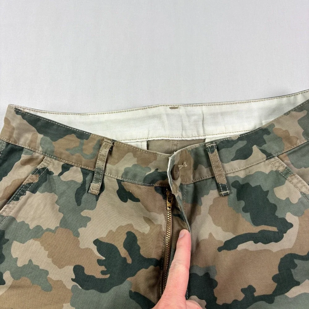 Levis Camo Cargo Pants Mens 31x30 Green Straight Leg Casual